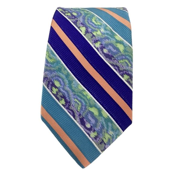 ROBERT GRAHAM Other - ROBERT GRAHAM XL Blue Art Print Silk Tie Made In USA 62"-3.25" EX COND
